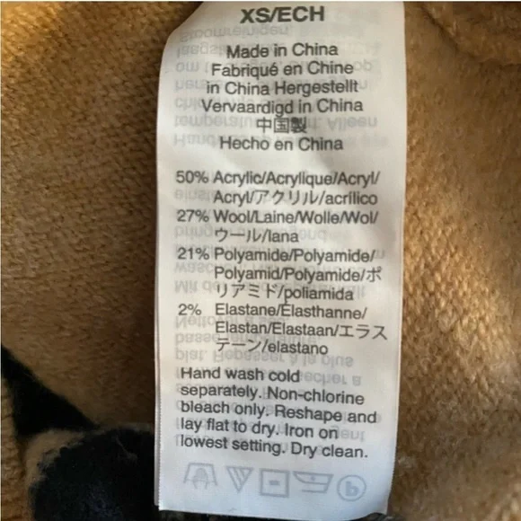 Madewell Dot Graystone Pullover Sweater Camel Polka Dot Size XS - Picture 5 of 6